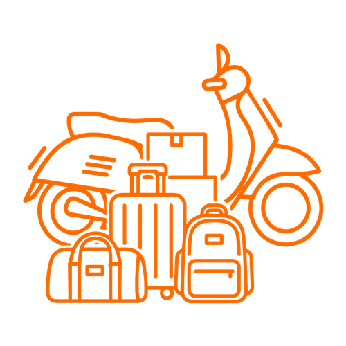 One-Stop Service (Titip Barang + Sewa Motor)